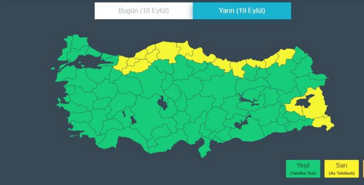 Samsun'da ani sağanak