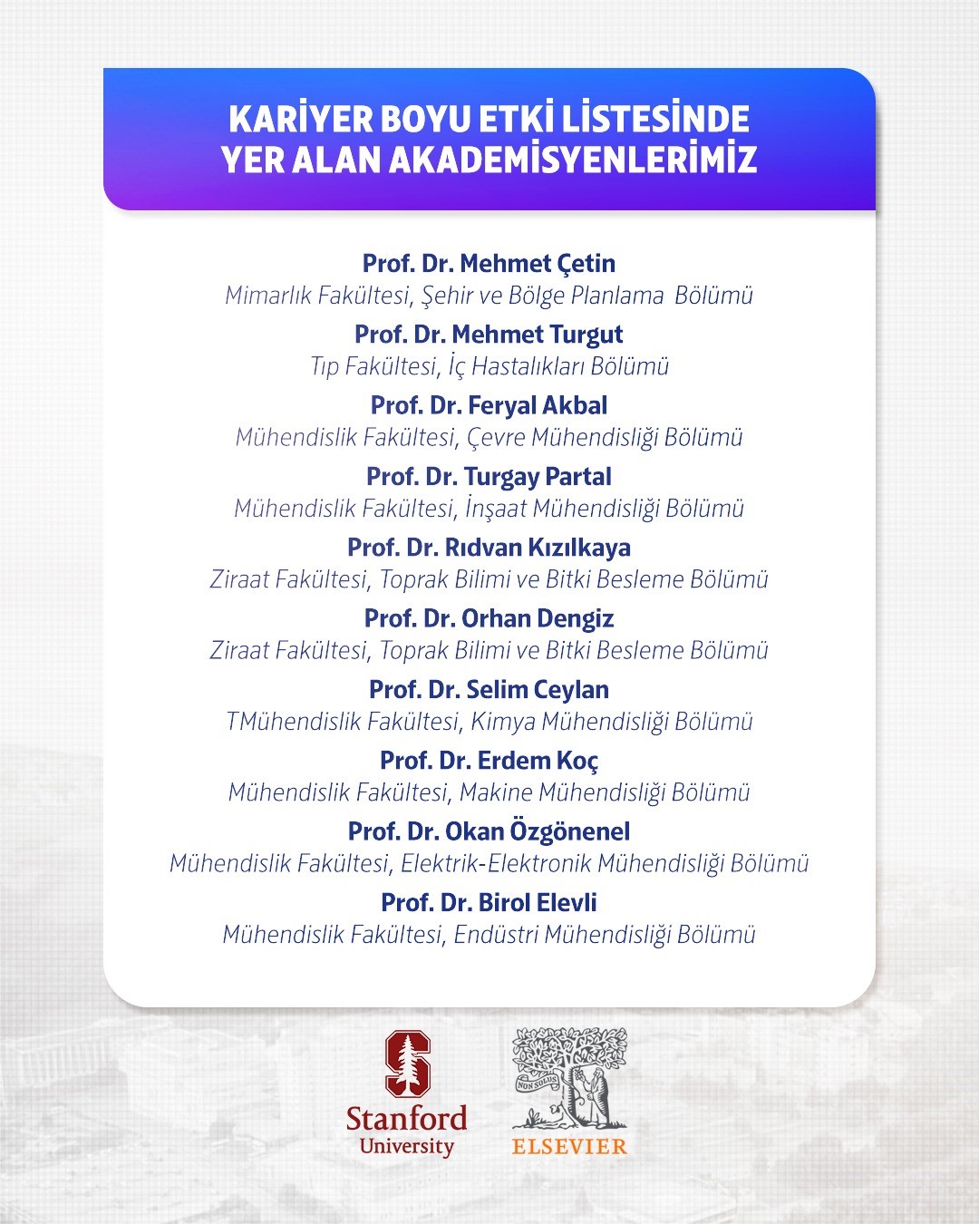 OMÜ'den 15 akademisyen