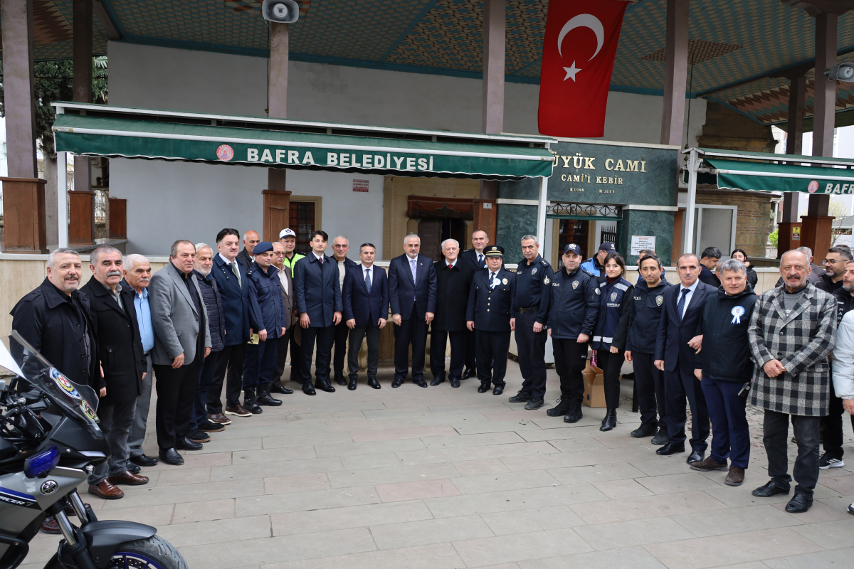 Bafra’da Polis Haftası Etkinlikleri: Şehitler Anıldı, Vatandaşlar Bilgilendirildi