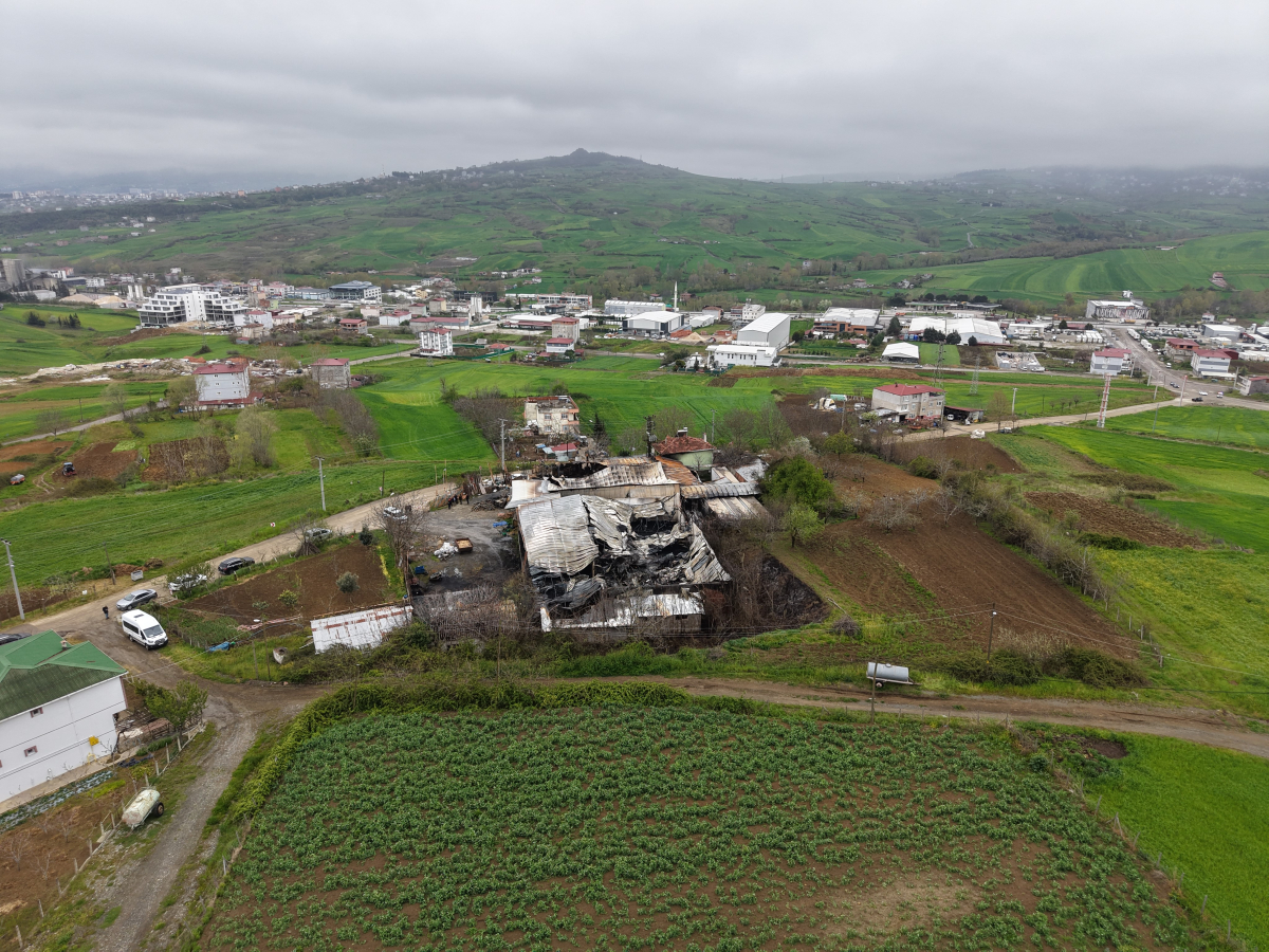 Samsun’da Muz Deposu Yangınının Bilançosu Gün Ağarınca Ortaya Çıktı
