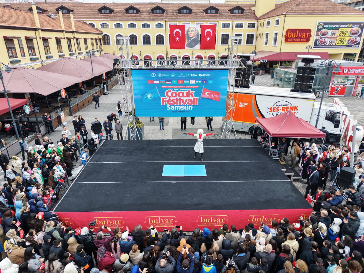 Samsun’da Türk Dünyası Çocuk Festivali Coşkusu: 9 Ülkeden Çocuklar Sahne Aldı