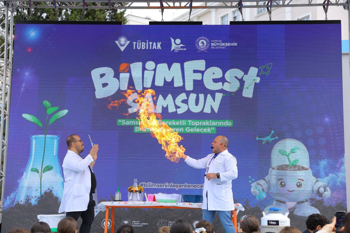 Samsun’da BİLİMFEST ile bilim ve teknoloji şöleni yaşandı