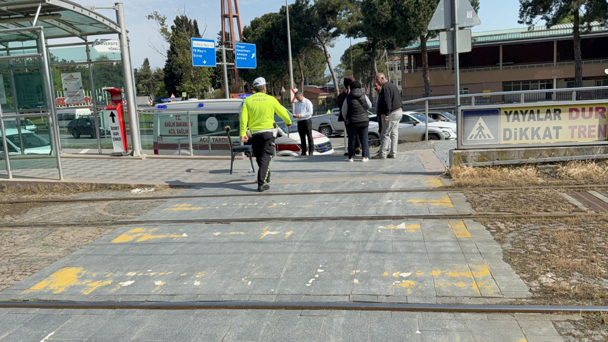 Samsun’da tramvay kazası: 61 yaşındaki kadın yaralandı