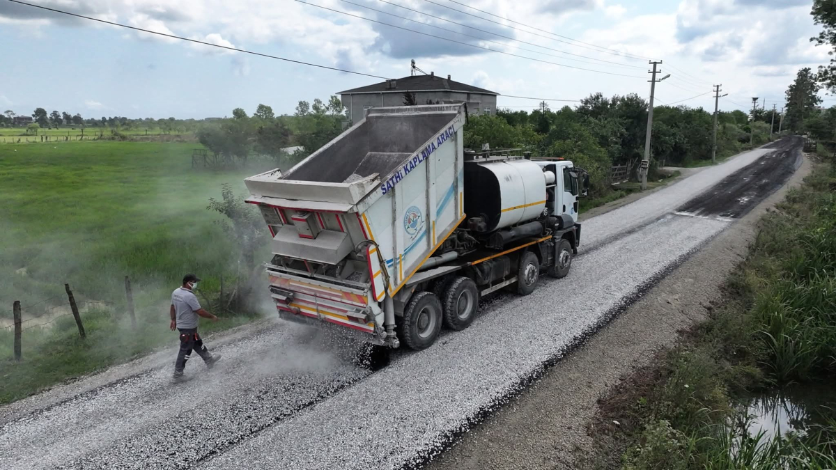 Terme’de yol yatırımı hızlandı: Belediye kendi asfaltını üretecek