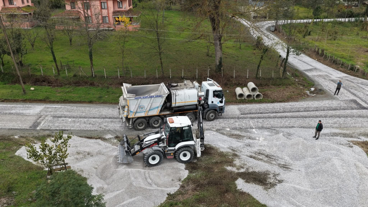 Terme’de yol yatırımı hızlandı: Belediye kendi asfaltını üretecek