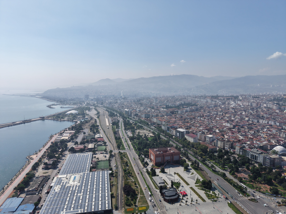 Samsun'da puslu hava