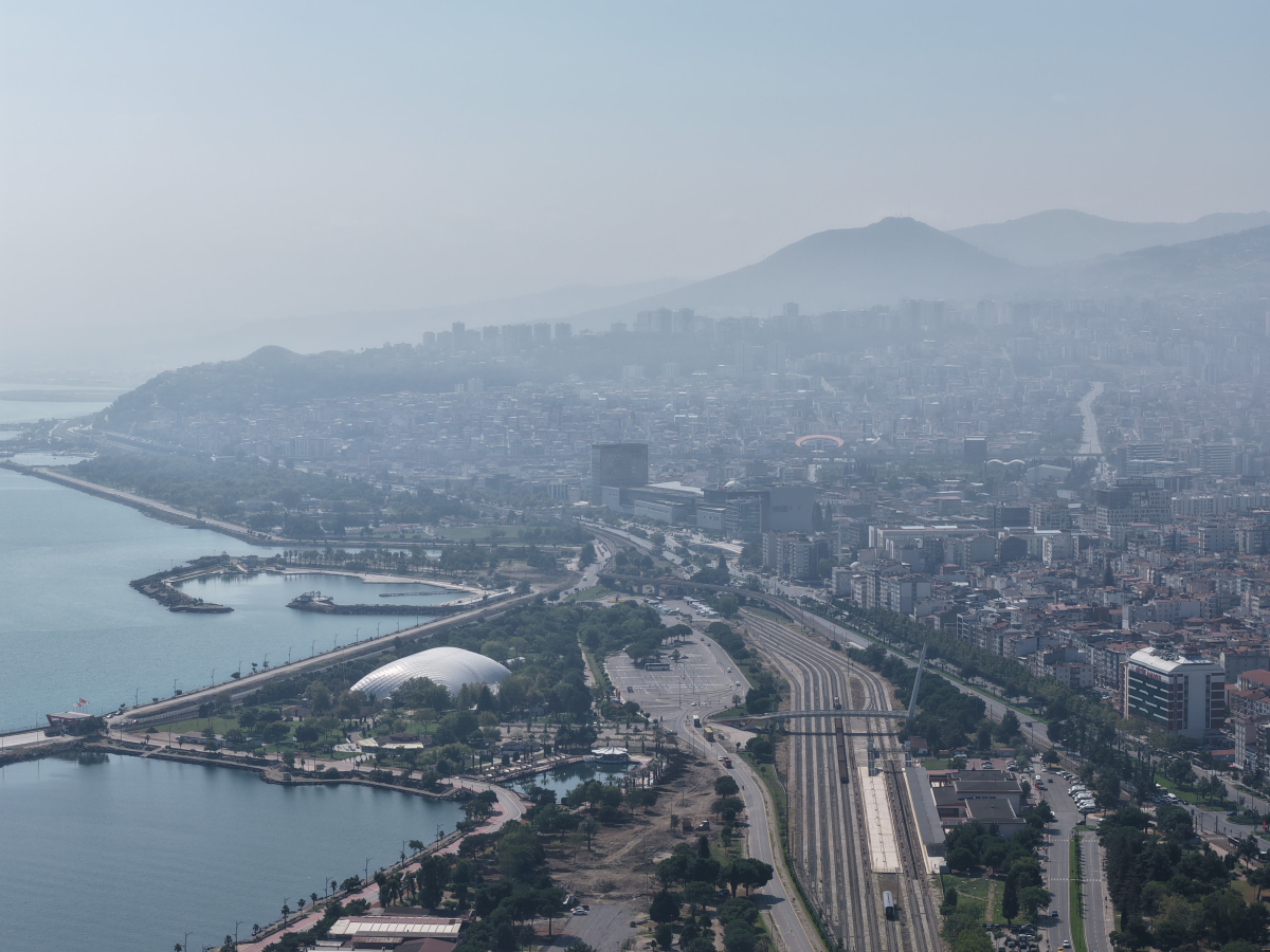 Samsun'da puslu hava