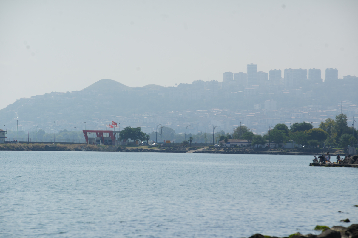 Samsun'da puslu hava