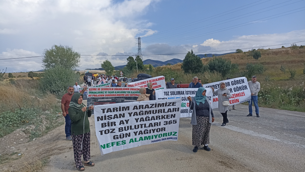 Havza'da taş ocağını genişletme planına mahalleli tepkisi