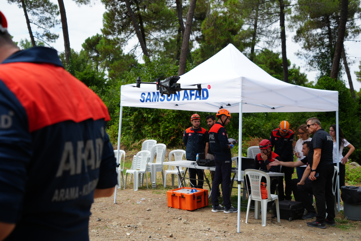 Samsun’da AFAD’ın İHA destekli arama-kurtarma yarışması başladı