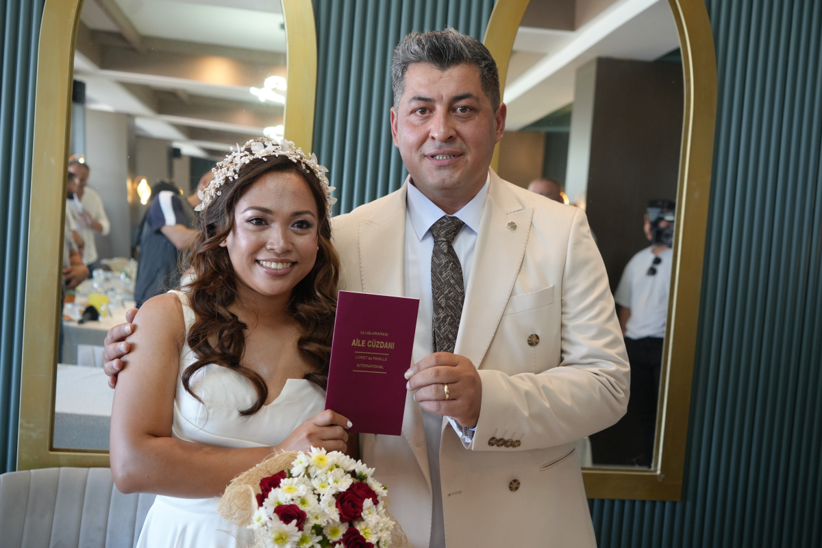 Samsun'a Filipinli gelin
