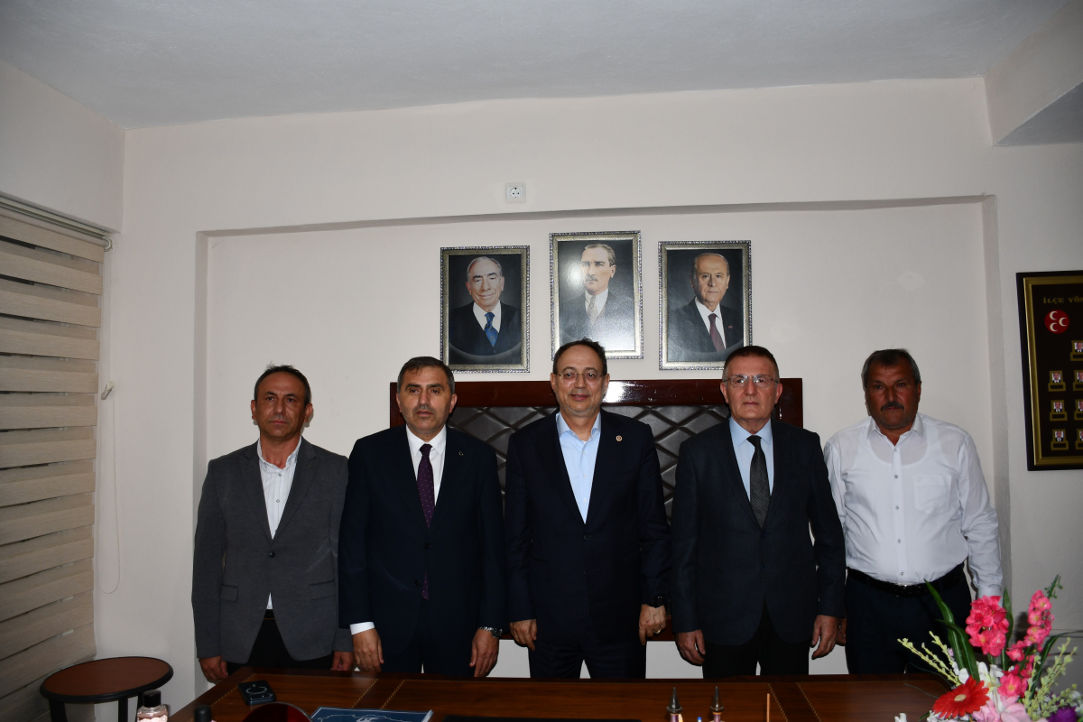 MHP’den Vezirköprü İlçe Başkanı Hasan Doğru’ya ziyaret