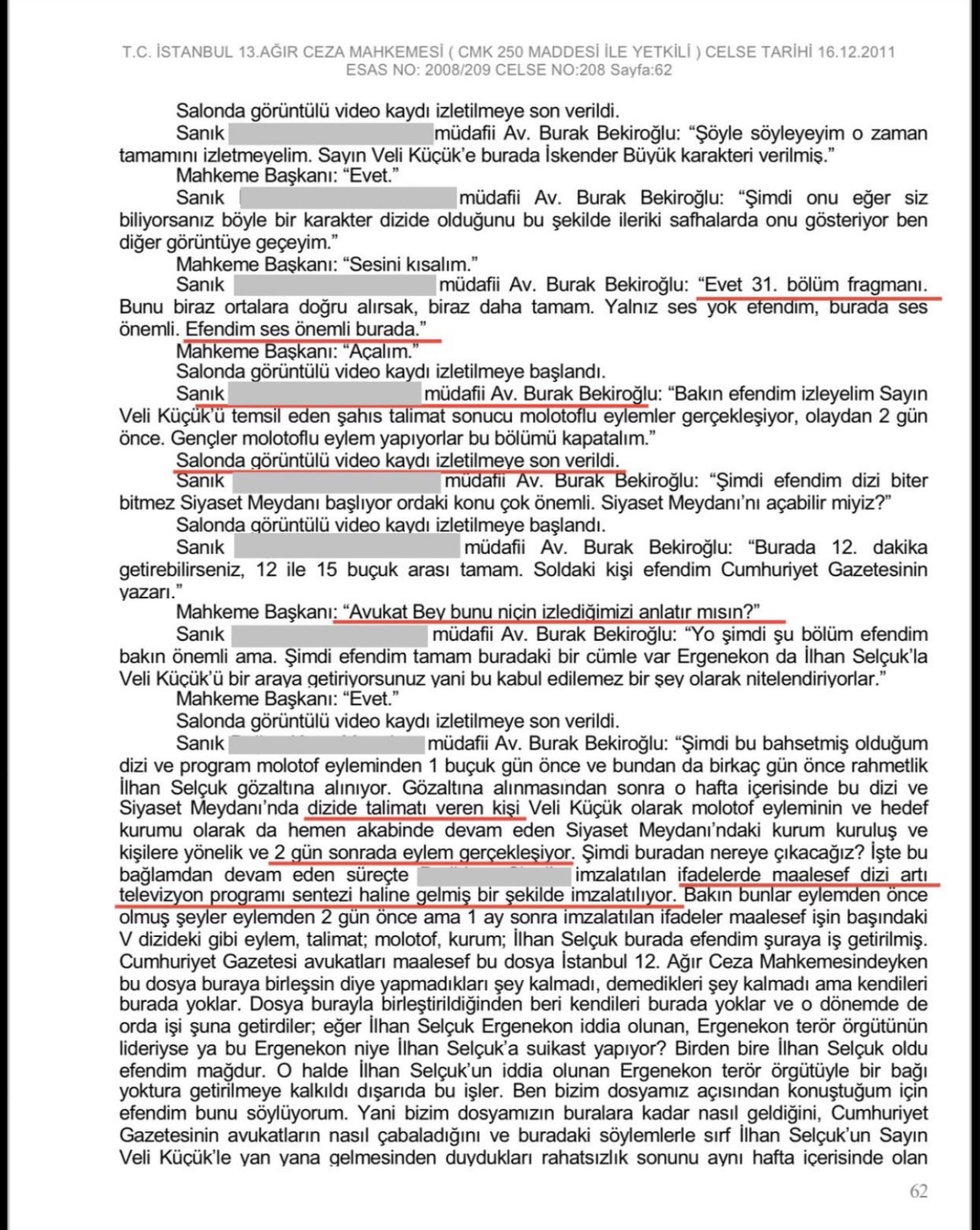 15 YIL ÖNCEKİ MAHKEME SALONUNDA DİZİ KODLARI: ERGENEKON KUMPASINDA SESSİZCE GEÇİŞTİRİLEN DEHŞET GERÇEK!