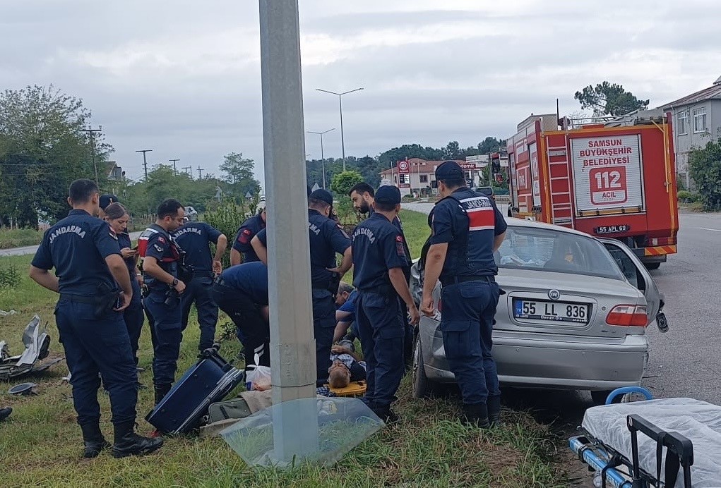 Samsun'da otomobiller çarpıştı: 5 yaralı