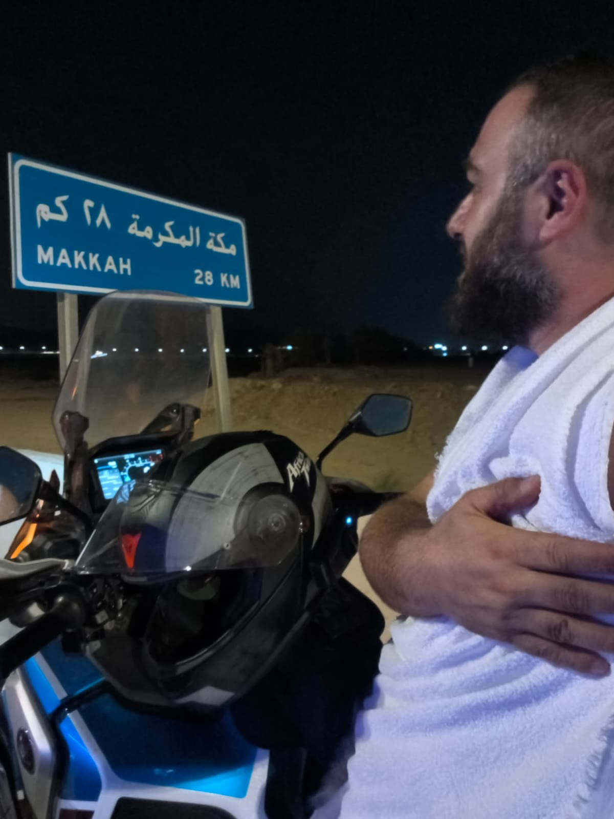 Samsun'dan motosikletle Mekke'ye gitti