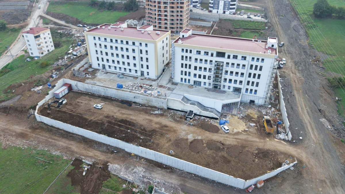 Canik Fen Lisesi inşaatında sona gelindi