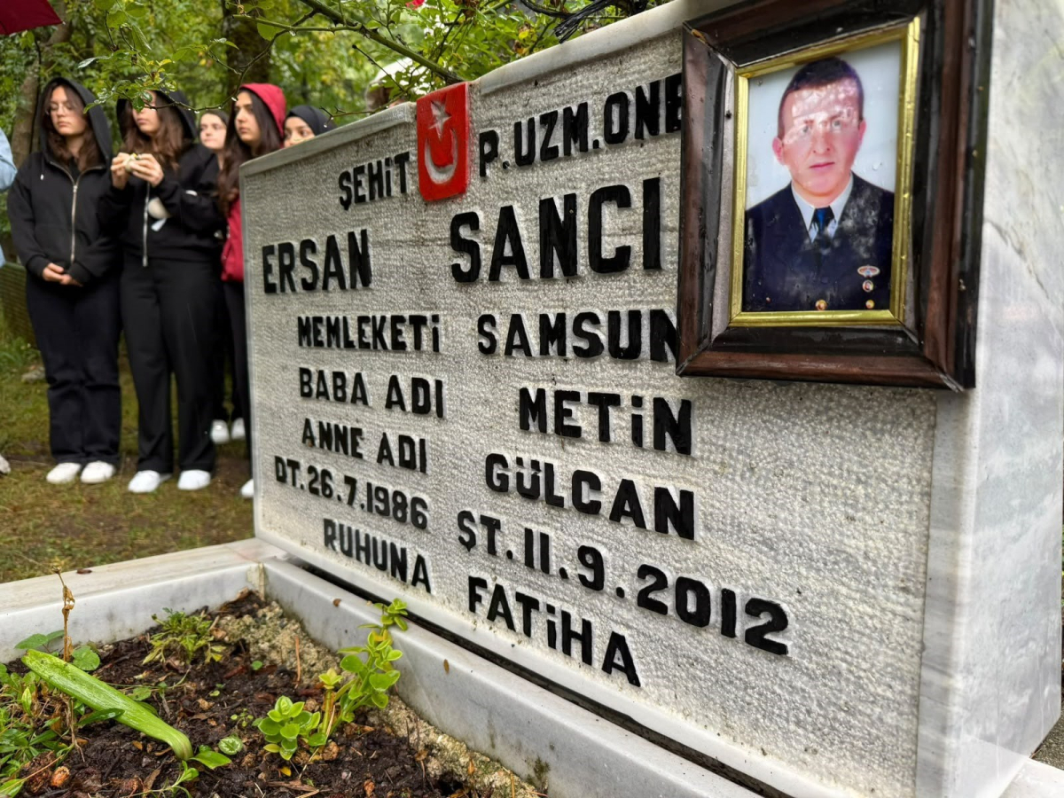 Ladik'te şehidin adını taşıyan okuldan anlamlı anma