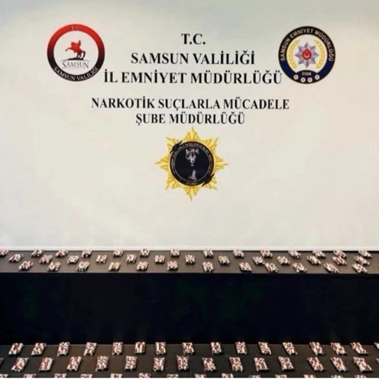 Samsun’da 7 bin 902 uyuşturucu hap ele geçirildi