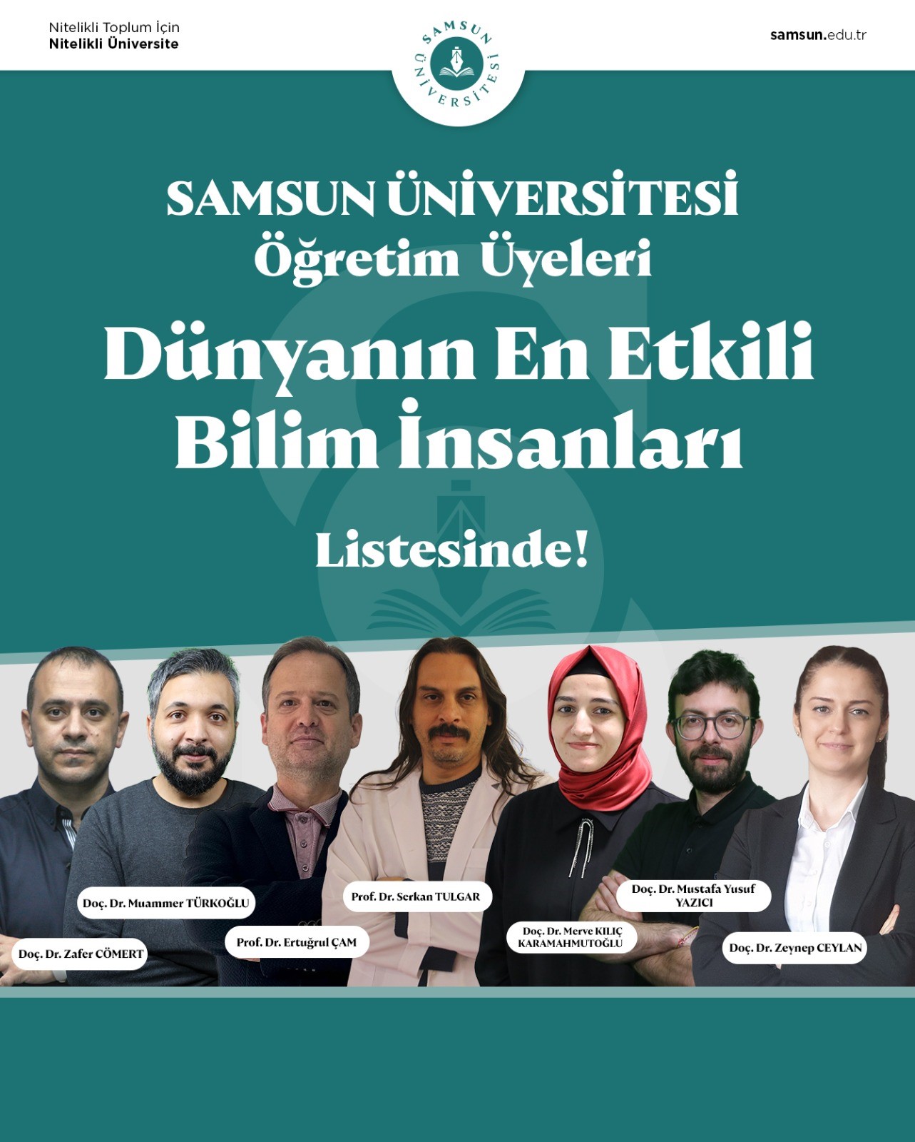 Samsun'dan 7 akademisyen 