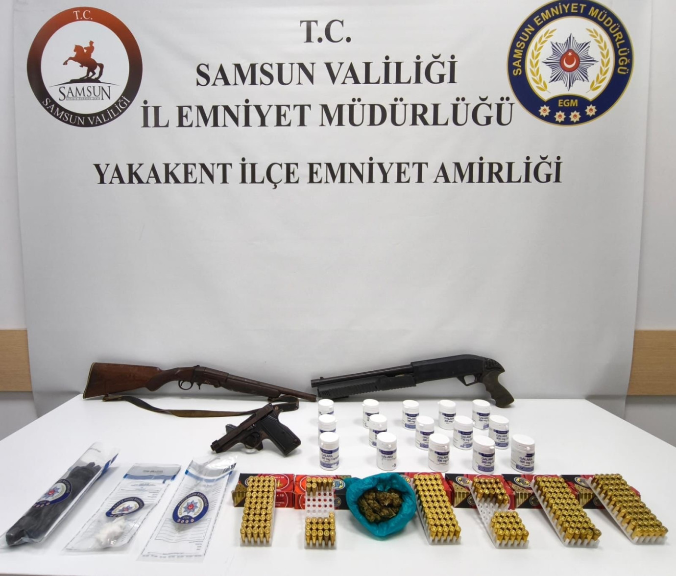 Yakakent ve Alaçam'da uyuşturucu operasyonu: 2 gözaltı
