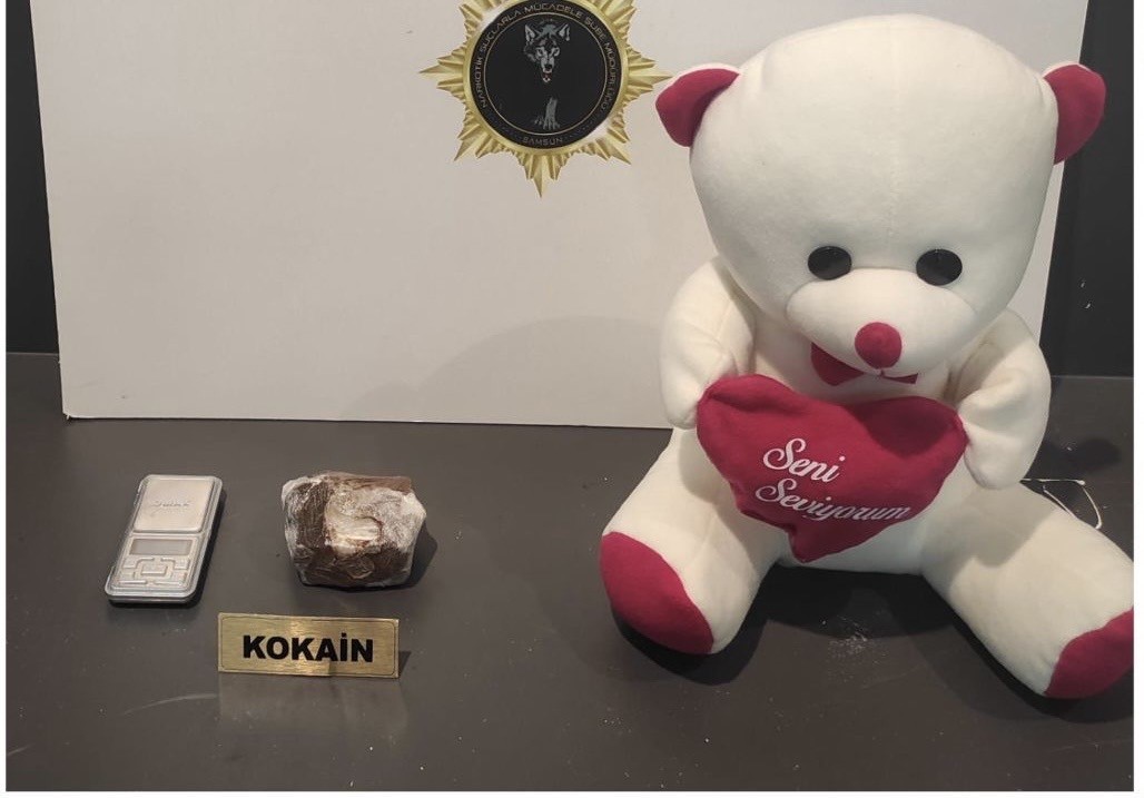 Oyuncak ayı içine gizlenen kokain ele geçirildi: 1 gözaltı