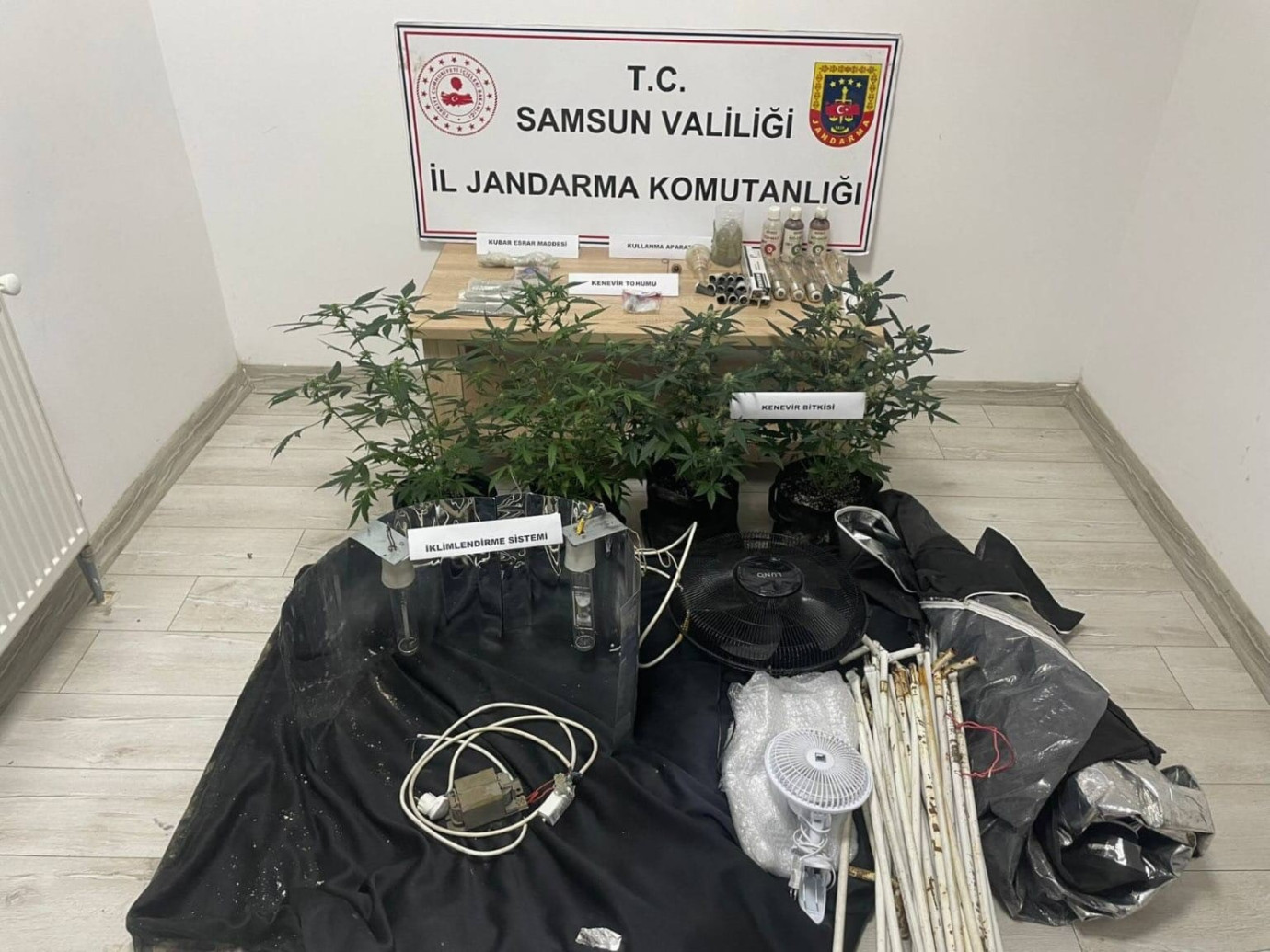 Samsun'da evdeki uyuşturucuya 1 gözaltı