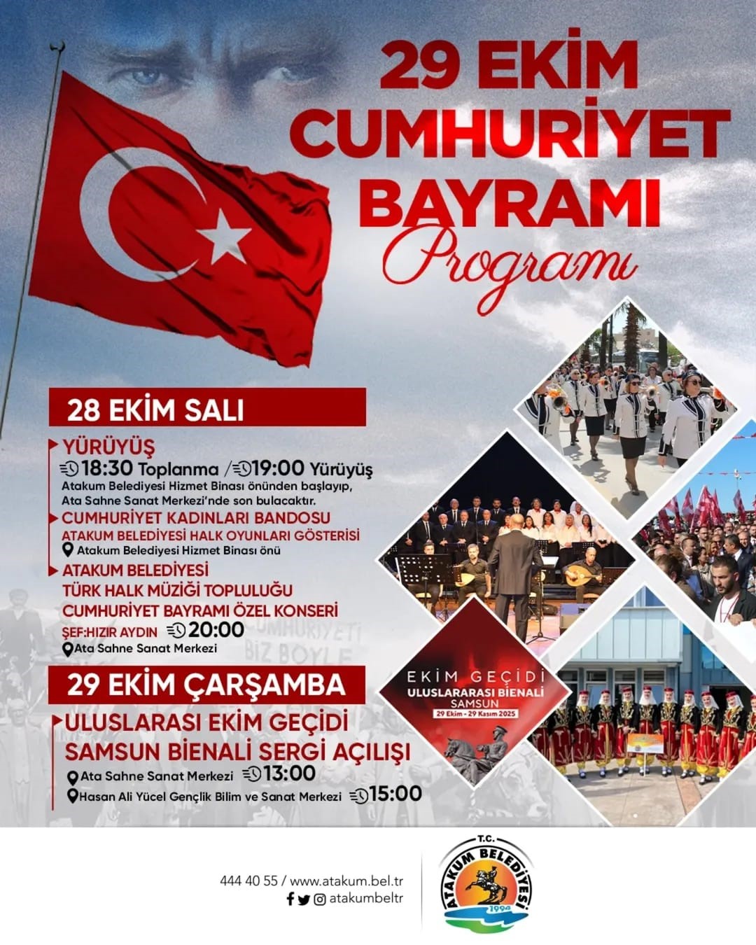Atakum'da 29 Ekim'e özel kutlama