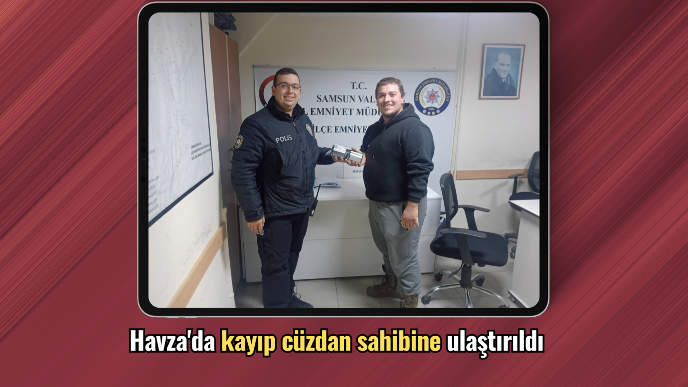  Havza'da kayıp cüzdan sahibine ulaştırıldı