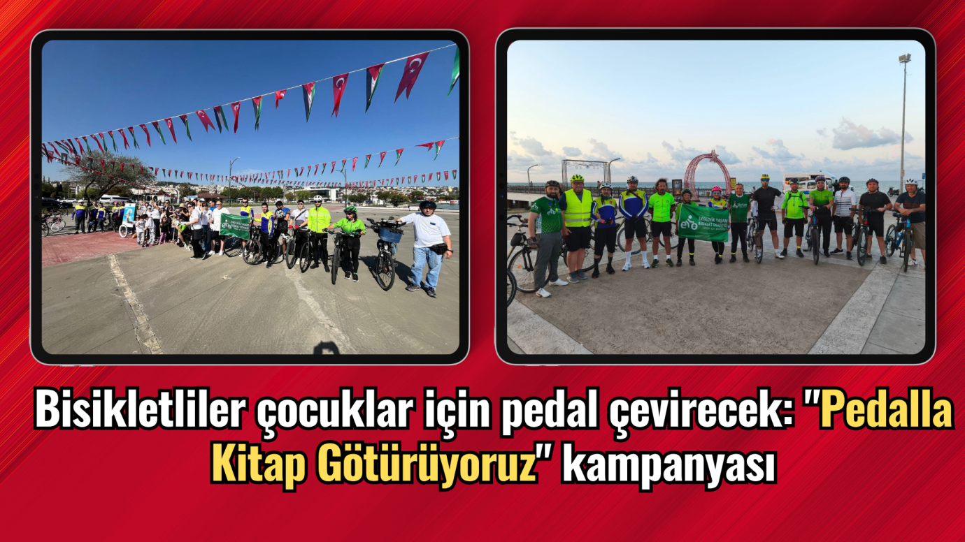 Bisikletliler çocuklar için pedal çevirecek: 