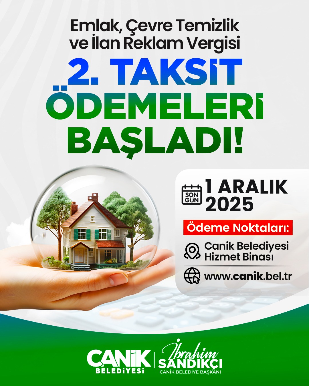 Canik'te Vergi Ödemeleri Başladı