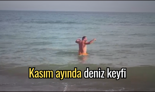 Kasım ayında deniz keyfi