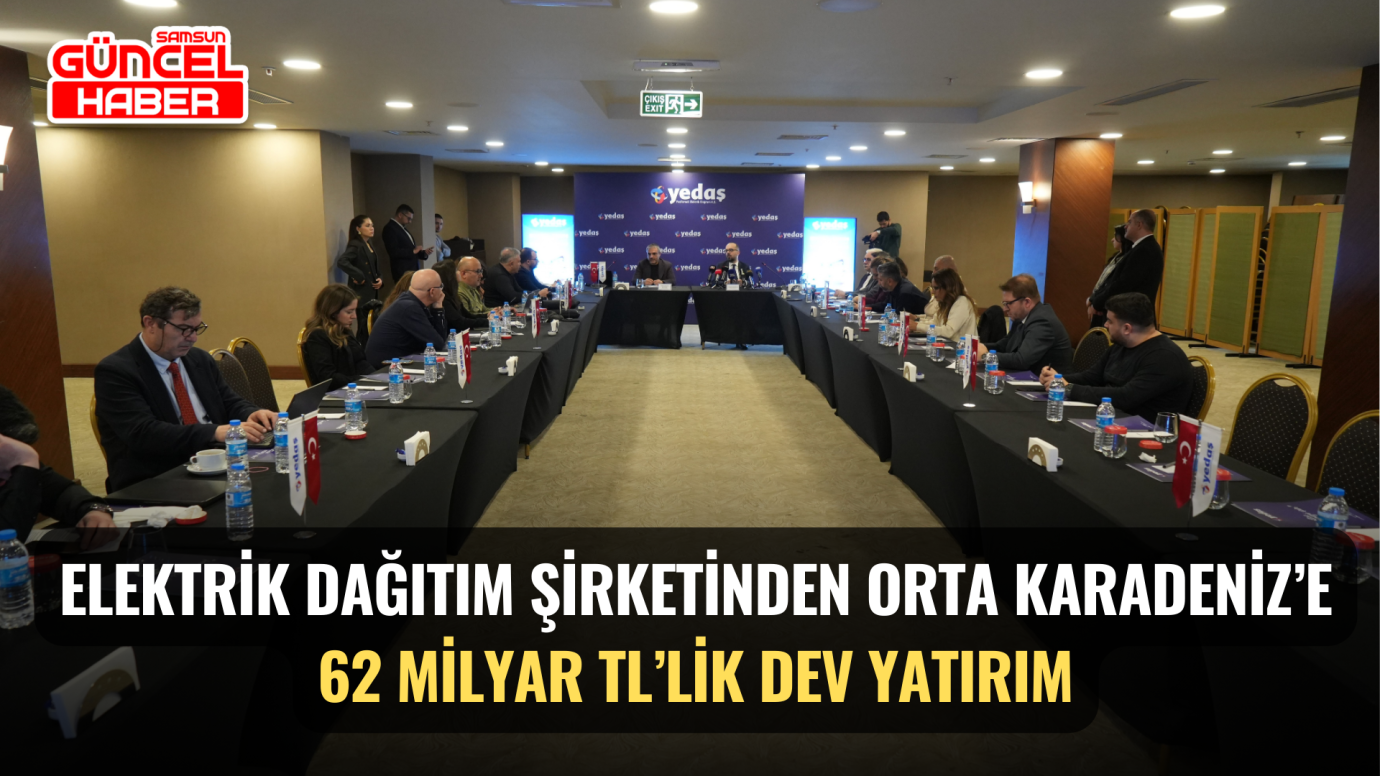 Elektrik dağıtım şirketinden Orta Karadeniz’e 62 milyar TL’lik dev yatırım