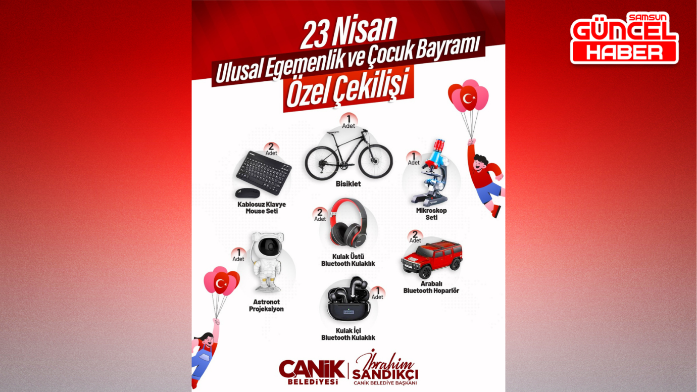 Canik Belediyesi'nden Hediye Yağmuru