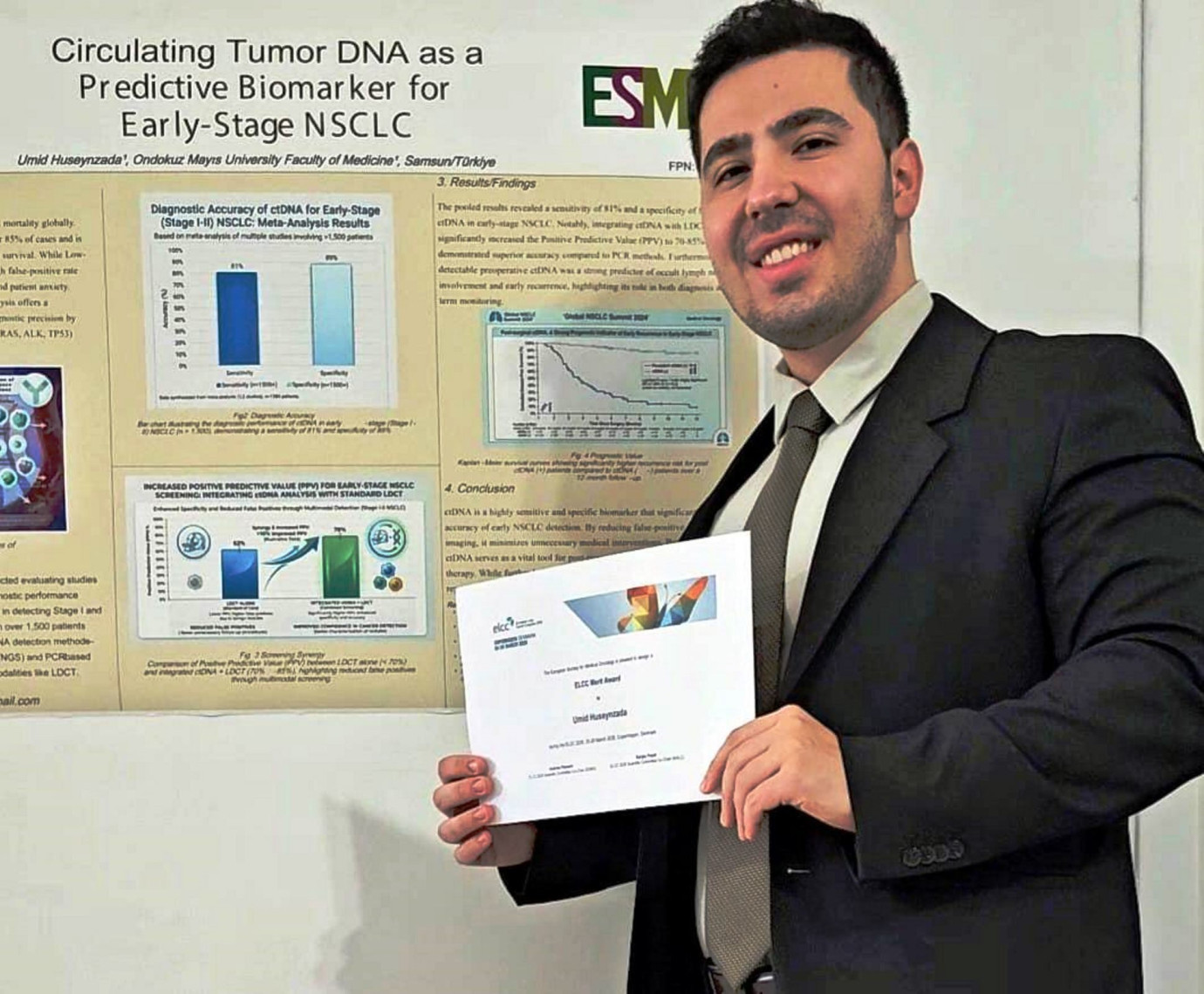 OMÜ’lü Öğrenci Avrupa’da Zirvede: ELCC 2026’da “Merit Award” Kazandı