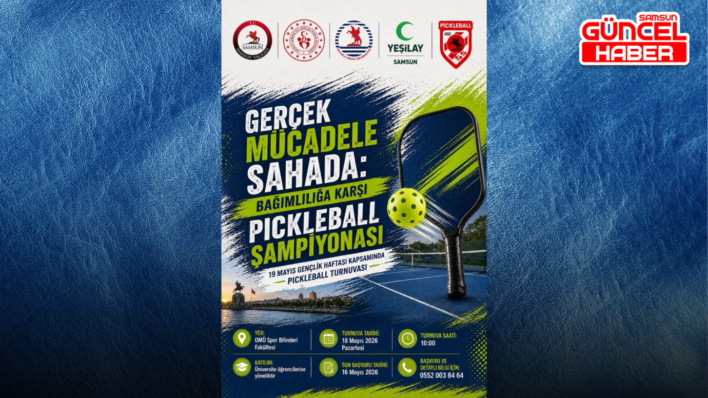Samsun’da Gençlik Haftası’na özel Pickleball Şampiyonası