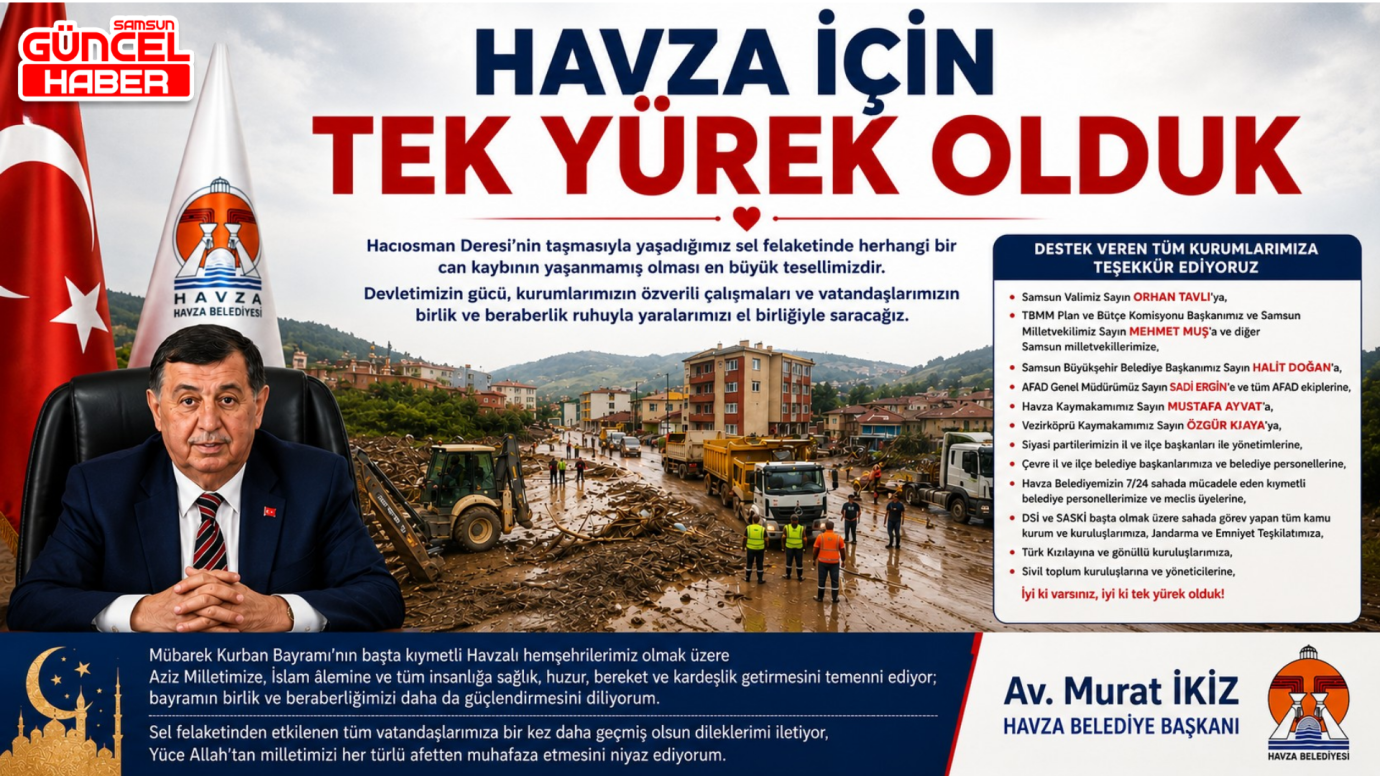 Havza için tek yürek oldular