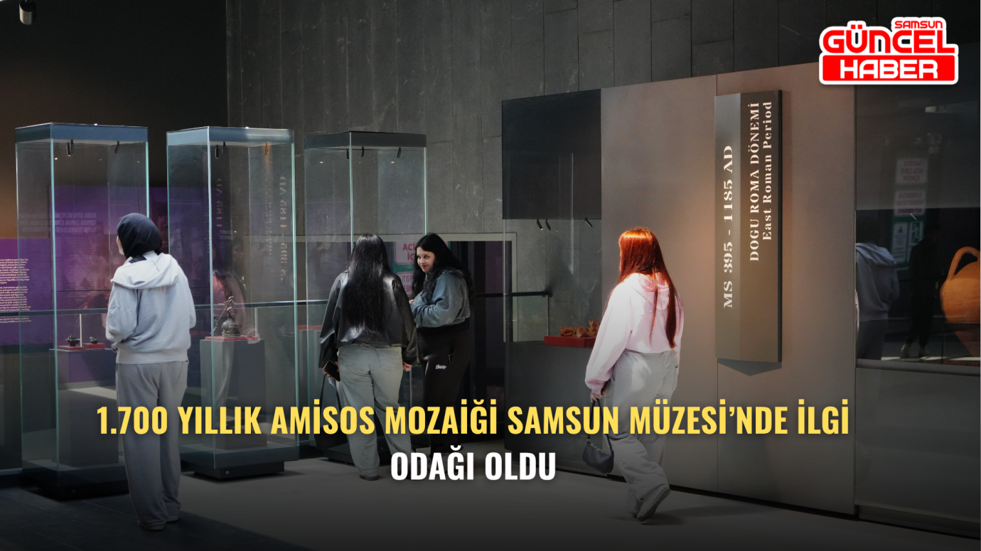 1.700 Yıllık Amisos Mozaiği Samsun Müzesi’nde İlgi Odağı Oldu
