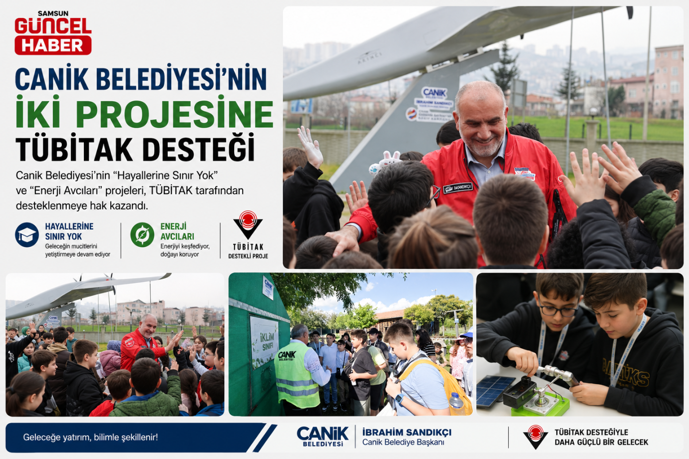 Canik Belediyesi'nin İki Projesine TÜBİTAK Desteği