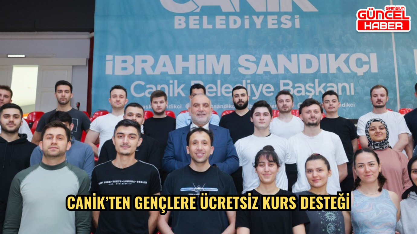 Canik’ten gençlere ücretsiz kurs desteği