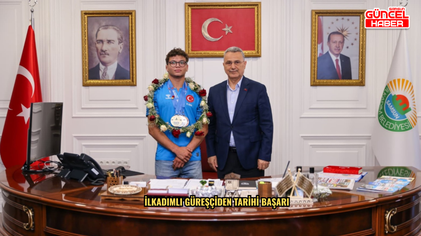 İlkadımlı güreşçiden tarihi başarı
