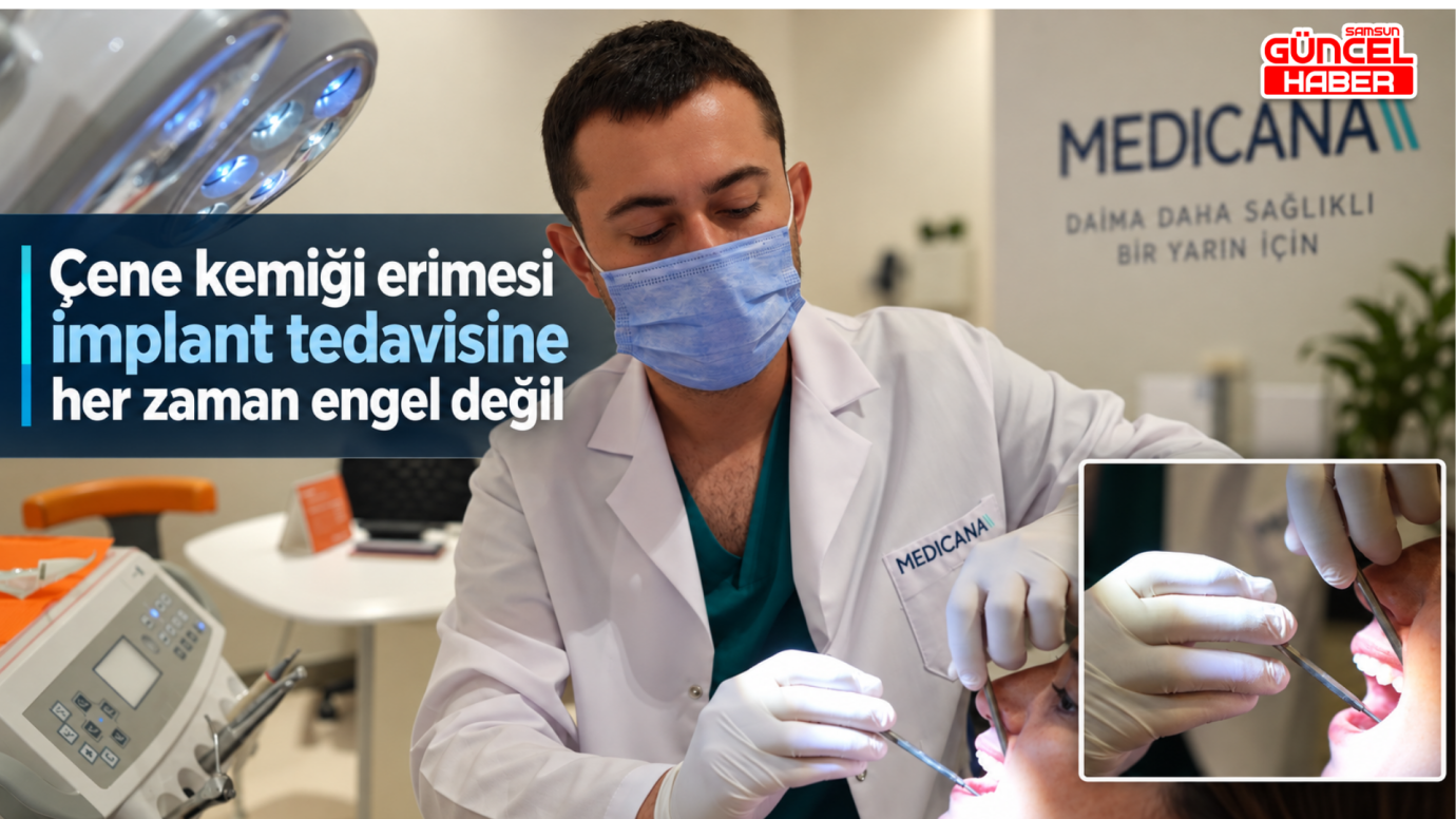 Çene kemiği erimesi implant tedavisine her zaman engel değil