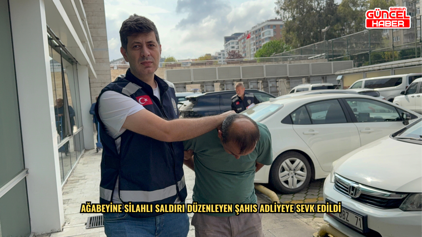 Ağabeyine silahlı saldırı düzenleyen şahıs adliyeye sevk edildi