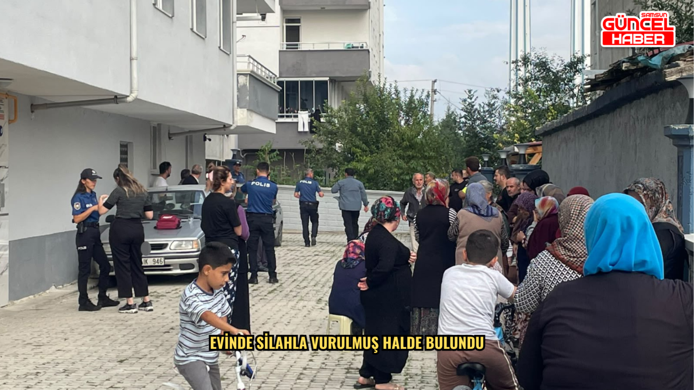Evinde silahla vurulmuş halde bulundu
