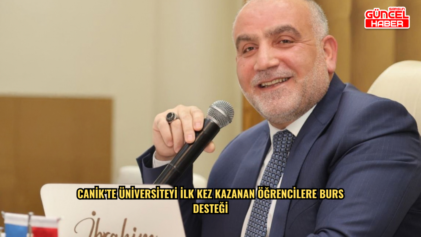Canik’te üniversiteyi ilk kez kazanan öğrencilere burs desteği