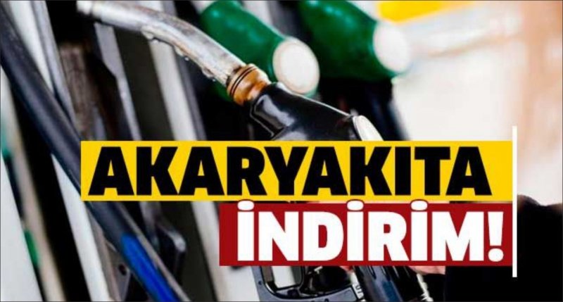Akaryakıtta İndirim