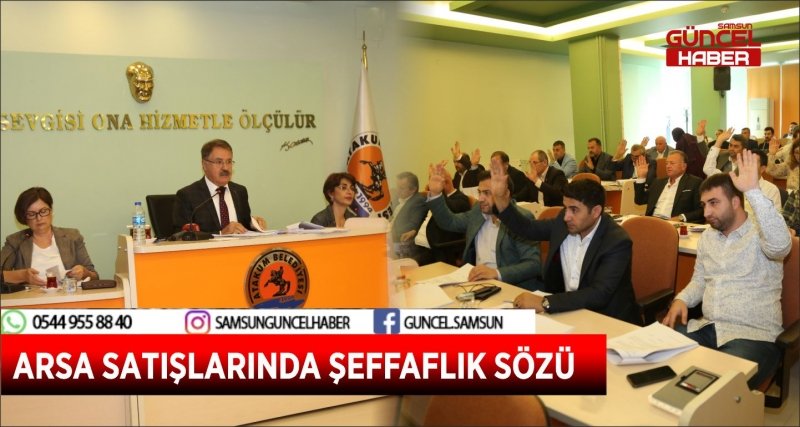 ARSA SATIŞLARINDA ŞEFFAFLIK SÖZÜ