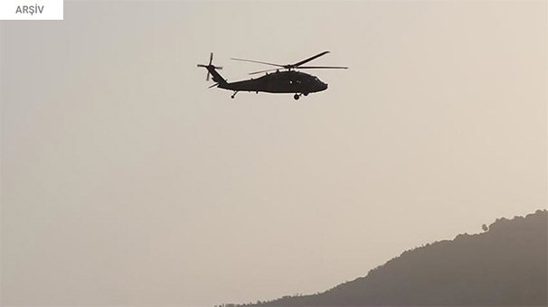 Askeri helikopter düştü
