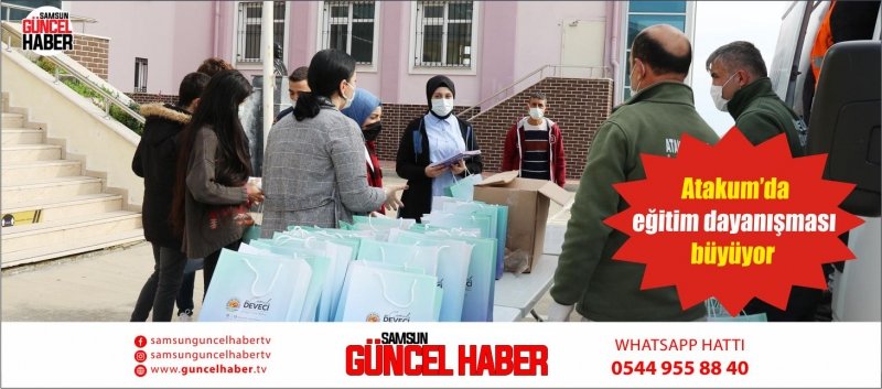 Atakum’da eğitim dayanışması büyüyor 