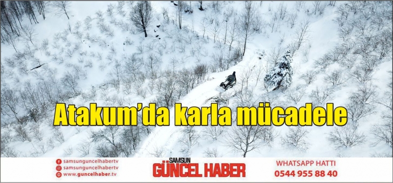 Atakum’da karla mücadele