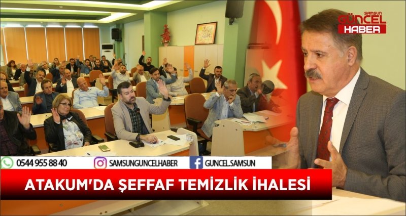 ATAKUM'DA ŞEFFAF TEMİZLİK İHALESİ